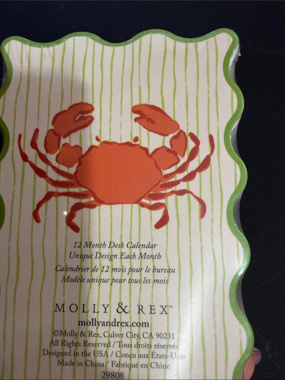 Molly & Rex table calendar 26-27 with wooden stand